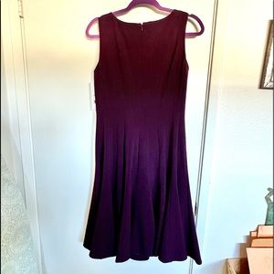 NWT Dana Buchman Aubergine Sleeveless Dress Sz 8 Fully Lined